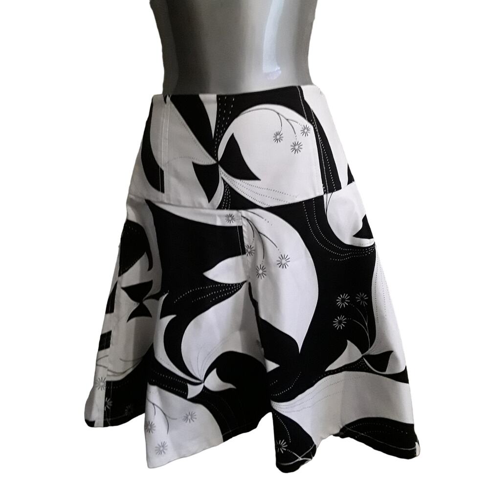 Auth Dolce & Gabbana Retro 70's Geometric Bold Print Skirt S